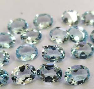Topacio Azul Cielo Natural, Corte Oval Facetado de 4x6 mm - Topacio Azul Cielo Oval Suelto - Product Image 1