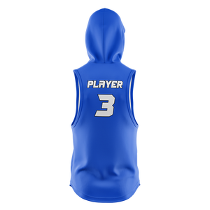 Wholesale Bulk Custom Stitched Pullover Sublimation Sleeveless Sweatshirt <b>Hoodie</b> <b>Men</b> Winter Design Sublimation Sleeveless <b>Hoodie</b> - Product Image 4