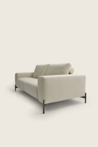 Modern Three-Seat Linear <b>Sofa</b> with Removable & Washable Italian Fabric <b>Cover</b> Modular Design Blue <b>for</b> Apartment Villa Hotel Use - Product Image 4