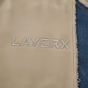 Ensemble de survêtement pour homme en polyester/coton mélangé, imprimé délavé à l'acide, streetwear, patchwork, sweat-shirt et jogging délavés, écologique - Product Image 5