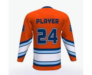 2022 vêtements de sport personnalisés chemises de hockey sur glace uniformes en polyester léger impression de logo personnalisé meilleur design équipement de sport en gros - Product Image 4