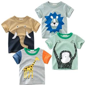 Enfant en bas âge garçon tricoté coton t-shirt personnalisé Applique Boutique vêtements été enfants garçon vêtements chemises - Product Image 1