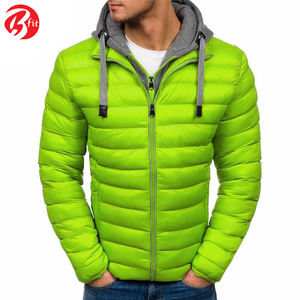 Vêtements pour hommes Vêtements d'extérieur Veste courte à manches longues avec poches zippées Veste matelassée dernier modèle - Product Image 6