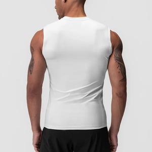 Camiseta de entrenamiento para hombre con ajuste muscular 2025, camiseta de entrenamiento de gimnasio, Camiseta deportiva de secado rápido, ropa de calle informal de Color sólido, camiseta atlética cómoda - Product Image 3