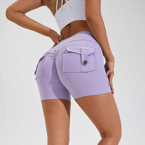 Legging de Yoga con patrón sólido de melocotón desnudo de verano para mujer, pantalones deportivos de secado rápido con cordón de cintura media, función de levantamiento de cadera - Product Image 6