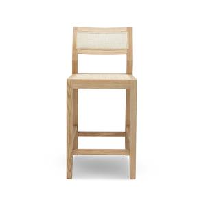 Meilleur prix tabouret de comptoir moderne chaise de bar en rotin en bois pour la maison salle à manger chaise de loisirs en osier fabriqué au Vietnam pour la chambre à coucher - Product Image 3