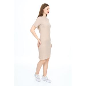 Kadın Elbise-Kaşkorse-petil Desenli Elbise S-M-L-XL 0164Mvng