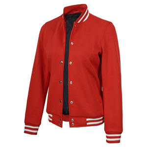 Veste universitaire haute performance coton polyester et vestes universitaires respirantes à boutons couverts pour femmes - Product Image 3