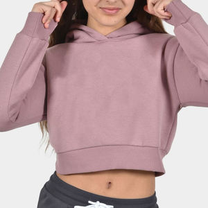 Sudadera con Capucha Corta Ligera Bordada Personalizada Premium para Mujer, Ropa de Calle, Moda Casual, Sudadera de Algodón para Mujer - Product Image 5