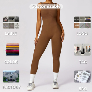 Body de Yoga sin espalda de alta calidad para mujer, monos de gimnasio ajustados para mujer, monos con diseño de glúteos - Product Image 6