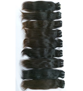 Extensiones de cabello liso indio de templo virgen alineado con cutícula cruda 100%, estilo de onda Natural de un solo donante de Arrow Exim India - Product Image 6