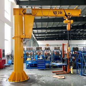 מנוף עמוד כבד 1-2 טון כושר הרמה עם תעודת CE מנוע ומנוע חשמלי סיבוב 360 שלט רחוק - Product Image 2