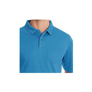 เสื้อโปโลทรงสลิมฟิตสำหรับผู้ชายเสื้อยืดถักลายปักโลโก้คอปกลำลองเนื้อผ้าระบายอากาศได้ดี - Product Image 4