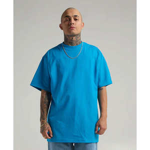 Camiseta de Manga Corta con Cuello Redondo de Algodón Grueso para Hombre Pro Club, Estilo Shaka Wear, Camiseta Informal Lisa de Gran Peso para Adultos - Product Image 5