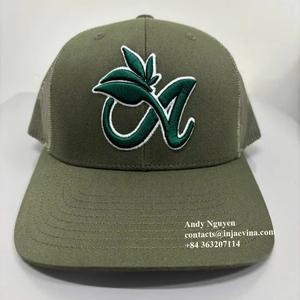 Chapeaux de camionneur unisexe à profil moyen 6 panneaux Casquettes de sport en maille de coton Logo brodé en 3D personnalisé à la mode pour l'extérieur OEM Vietnam - Product Image 1