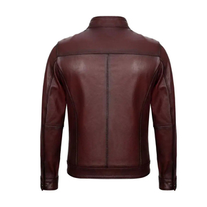 Chaqueta de Cuero de Carreras de Alta Calidad a Precio Económico, Cuello Alto de Lona, Logotipo Frontal, Resistente al Viento, Transpirable, para Invierno, en Venta en Línea - Product Image 2