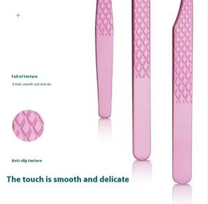 Vente en gros d'usine, pinces à cils en acier inoxydable, pince à sourcils, coupe-sourcils, recourbe-cils pour la greffe de faux cils - Product Image 3