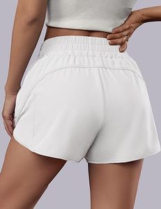 Women Shorts High <b>Waist</b> Summer Fashion Breathable Athletic Yoga Sportswear Lounge Streetwear Casual Custom Trendy Brand Clothing - Product Image 3