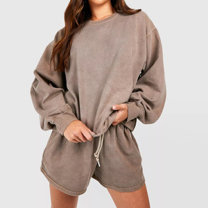 High Quality Women's Two Piece Twin Tracksuit <b>Set</b> Full Sleeve T-Shirt Shorts Summer 2026 Style Quick Dry Breathable - Product Image 1