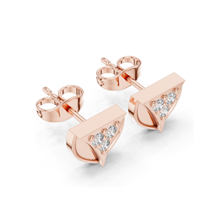Boucles d'oreilles élégantes en diamants de laboratoire, clarté VVS-VS EF, or 18 carats, 14 carats, 10 carats et argent 925, or rose, or jaune, or blanc, moissanite - Product Image 6