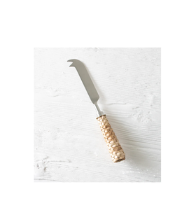 Juego de queso de acero inoxidable, cuchillo para queso con mango de ratán, artesanías exclusivas, venta al por mayor, juego de queso CANTIDAD a granel - Product Image 4