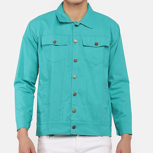 Nuevas Chaquetas vaqueras de estilo informal de manga larga para hombre, Chaquetas vaqueras cómodas y elegantes para hombre, Chaquetas vaqueras de calidad con cuello levantado - Product Image 2