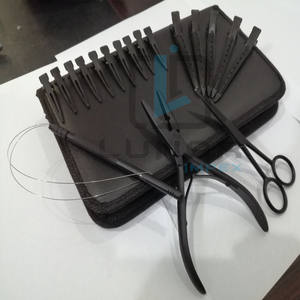 Premium <b>Multi</b> Function Adjustable Mini Generic Hair Extension <b>Tools</b> Accessories for Salon Work in Black Matte Color - Product Image 4