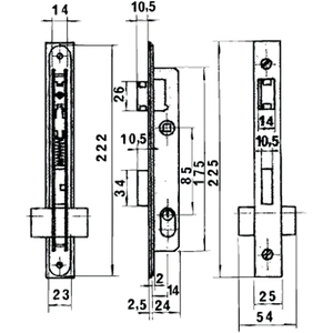 Lucchetto in Alluminio Lince 5550 da 14 mm - Product Image 2