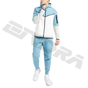 Nouveau 2025 Logo personnalisé hommes ensemble de survêtement avec joggers et veste d'entraînement vêtements de sport confortables tenue de sport de gymnastique - Product Image 1