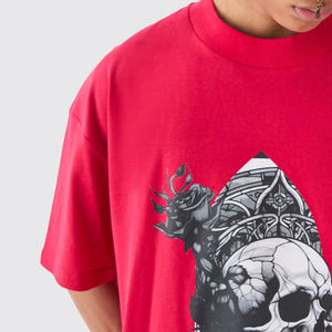 T-shirt délavé à l'acide pour hommes 100% coton T-shirts graphiques surdimensionnés T-shirt vintage avec logo imprimé pour hommes Service OEM - Product Image 6