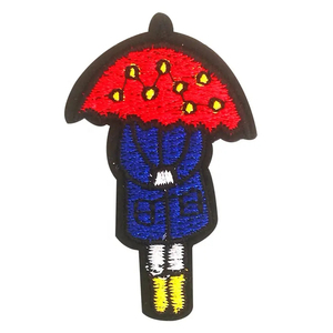 High Quality Custom Logo Embroidery Patches Cute 3D Iron-on Hook Loop Twill Fabric <b>New</b> Design <b>Machinery</b> Patch for Kids Cap Heart - Product Image 5