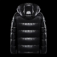 Chaqueta acolchada de plumón personalizada al por mayor para hombre, chaqueta acolchada con capucha brillante de espesor para hombre