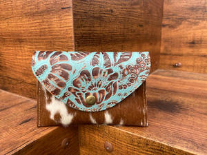 กระเป๋าใส่เหรียญทำจากหนังขนสัตว์ลายนูนมีสไตล์กระเป๋าใส่บัตรเครดิตทรงสี่เหลี่ยมผืนผ้ากระเป๋าใส่บัตรน่ารัก - Product Image 2