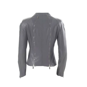 Veste en cuir véritable pour femmes, nouveau design, style en gros, veste en cuir véritable coupe-vent, vêtements pour femmes - Product Image 6