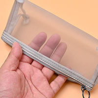 Trousse à crayons fantaisie en maille de nylon transparente avec fermeture éclair, personnalisable (couleur et logo), pour l'école et le bureau – Nouveauté très demandée