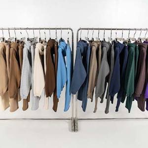 ชุดเสื้อฮู้ดและกางเกงวอร์มผ้าฝ้าย100% บ็อกซี่สำหรับผู้ชายโอเวอร์ไซส์ทำจากผ้าคอตตอนซักมี3D แนววินเทจที่ทำให้450gsm ออกแบบได้ตามที่ต้องการ - Product Image 6