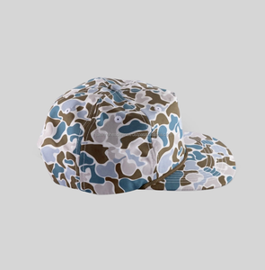 Casquette Snapback 5 Panneaux Motif Camouflage Tricolore Corde Visière Plate Unisexe Performance Décontractée Voyage Extérieur Affaires Injae Vina Headwear - Product Image 4