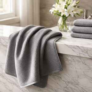100% Cotton <b>Waffle</b> Weave Kitchen Towels Premium Turkish Made 30x50 cm - Product Image 3