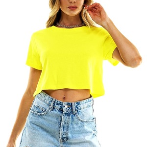 Venta caliente 100% camisetas de algodón para mujer, ropa de verano ligera transpirable de secado rápido, ropa de verano personalizable OEM - Product Image 6