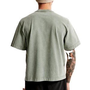 Vêtements d'été en gros, t-shirt surdimensionné à épaules tombantes en coton 100% respirant de haute qualité, impression personnalisée, blanc pour hommes - Product Image 2