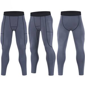 Mallas deportivas personalizadas de cintura alta, mallas para hombre, ropa de gimnasio, mallas de compresión de entrenamiento de secado rápido, mallas atléticas para gimnasio para hombre - Product Image 3