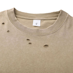 เสื้อยืดวินเทจฟอกสีกรดออกแบบได้ตามต้องการเสื้อยืดฮิปฮอปแนวสตรีท - Product Image 3