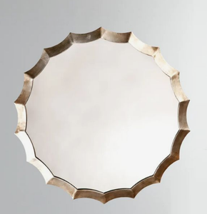Miroir de style mural fait à la main pour la décoration de la maison miroir mural élégant en forme de chambre et de salle de bain avec cadre en métal - Product Image 1