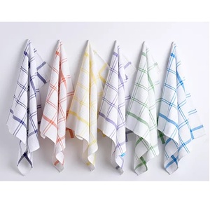 Toalla de cocina de Color liso con absorción de agua, plato de secado, 100% algodón, pequeño, listo para enviar - Product Image 3