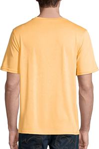 Camiseta bordada con hombros descubiertos de algodón grueso 100% de peso pesado a la moda con logotipo de diseño personalizado para hombre - Product Image 2