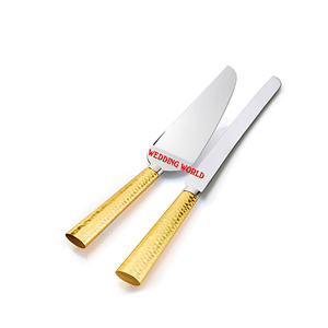 Servidor de pastel de acero inoxidable hecho a mano de alta calidad, cubiertos de Metal con estilo clásico, excelente para hoteles, restaurantes, venta al por mayor - Product Image 2