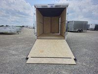 Remorque de transport fermée 7x14, caisse en acier, 7000 lb, avec porte à rampe, prête à être expédiée à prix avantageux |   Remorque de transport fermée 7x14