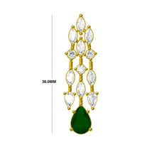 Boucles d'oreilles diamants d'Inde 3.58 ct 7.20 GRAM 18K diamant cultivé en laboratoire pour les femmes boucles d'oreilles classiques pour la fête étaient look