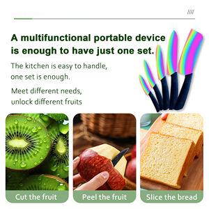 Cuchillo de Chef con Hoja de Cerámica y Mango de Plástico con Diseño Floral para Acampar al Aire Libre, Envío Gratis, Suministro de Fábrica - Product Image 6