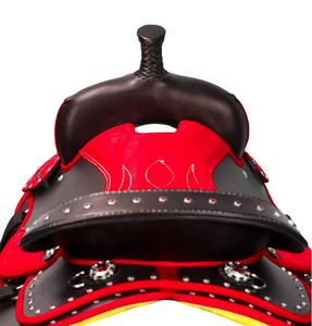 Selle Western Synthétique Mixte Selle Western de Haute Qualité avec Accessoires Assortis Produits de Course de Chevaux Anglais - Product Image 3